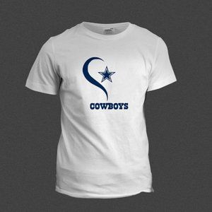 NFL Heart Favorite NFL Foot Ball Team Sport T-Shirt Your Favorite Team